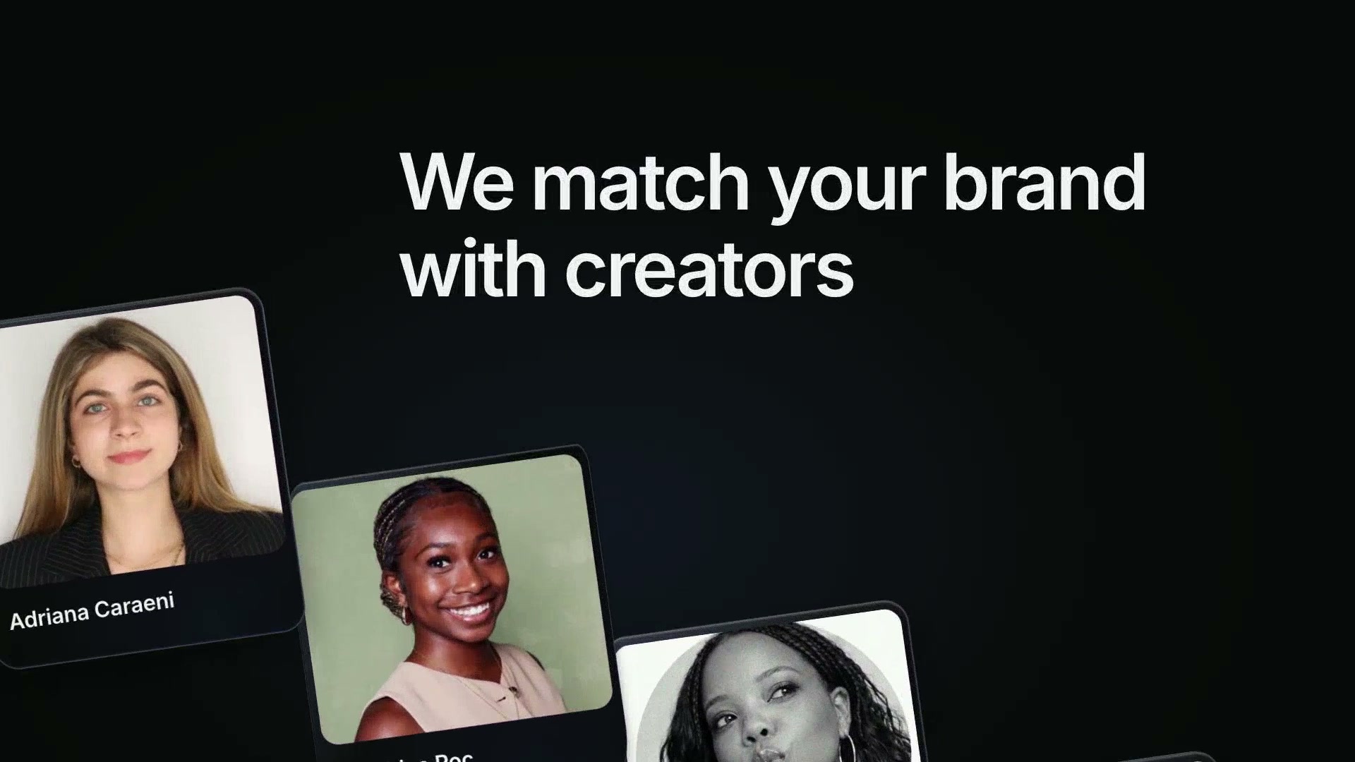 The same 8x brand and creator portraits composed into a professional motion design scene